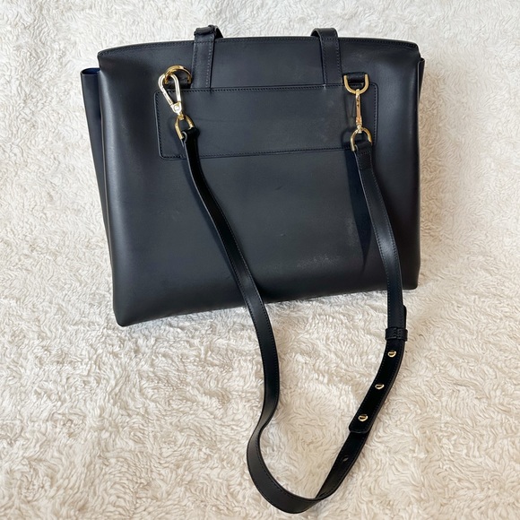 Mansur Gavriel Black Vegetable Tanned Large Lady Bag - Picture 4 of 10